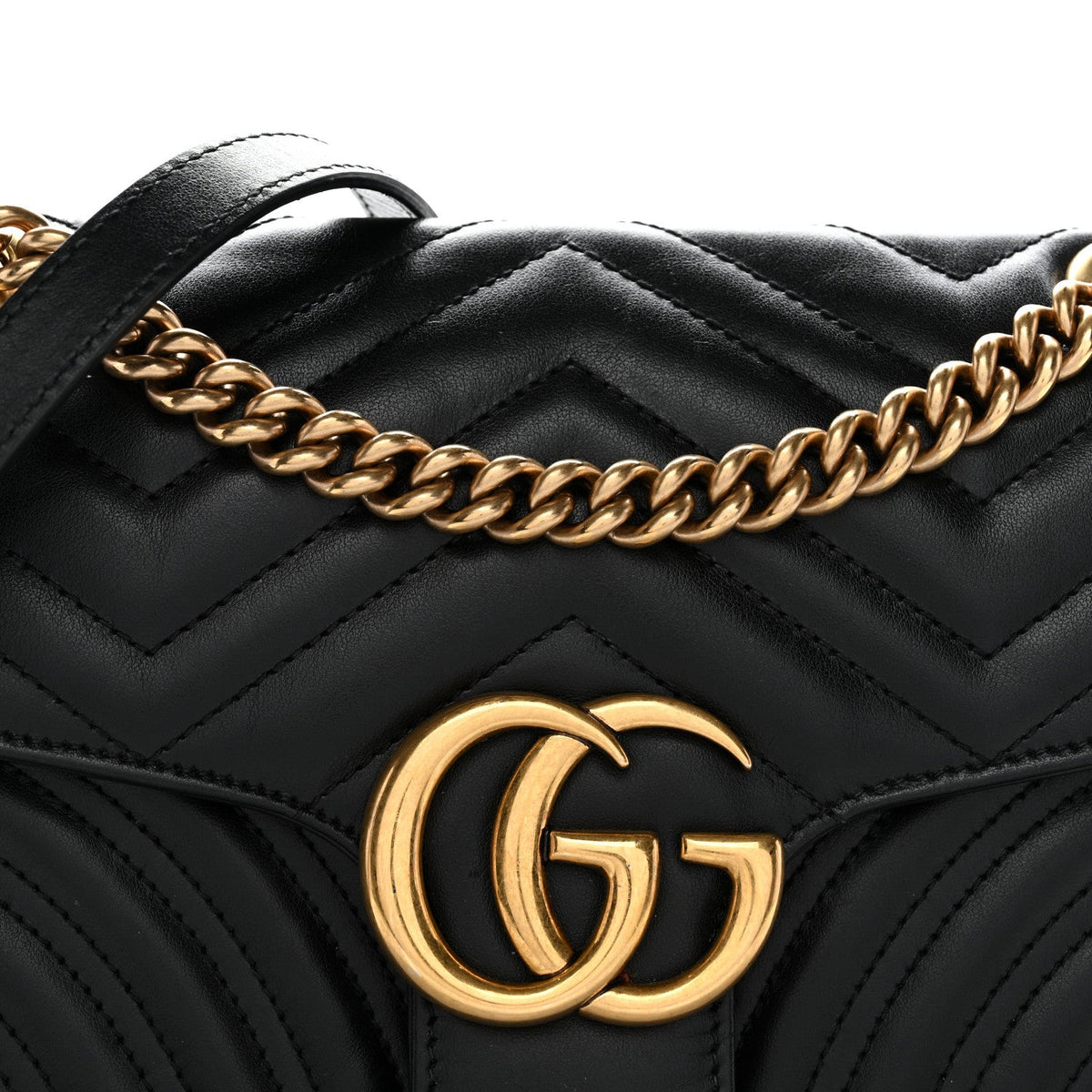 Small Calfskin Shoulder Bag - Black