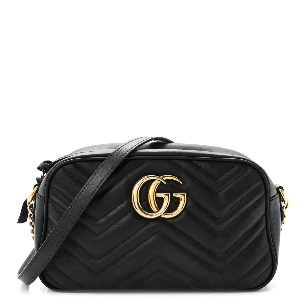 Small Calfskin Shoulder Bag - Black