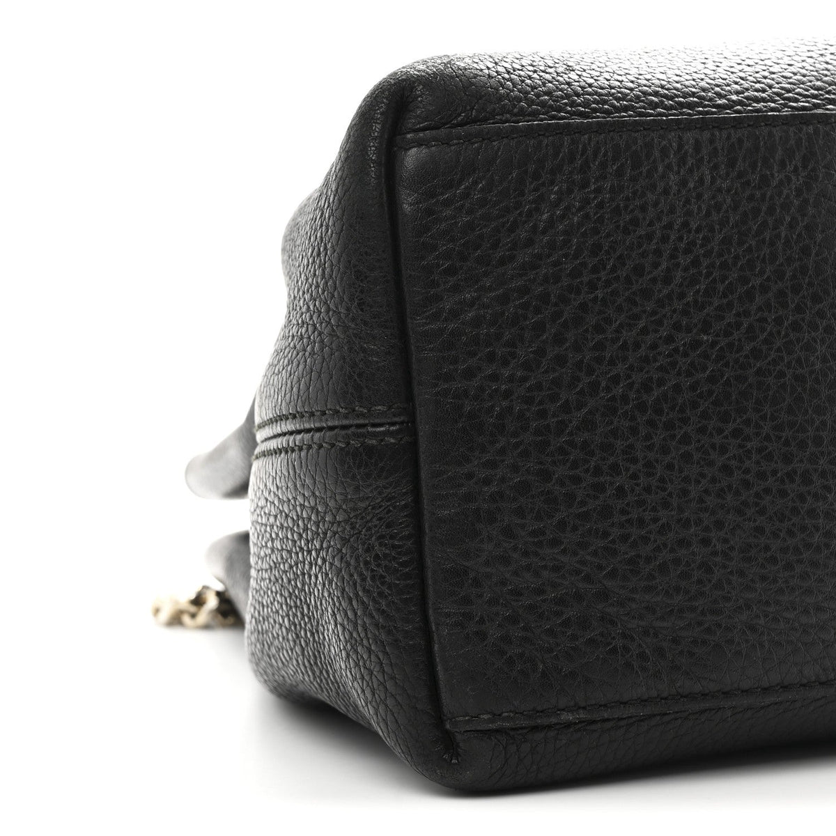 Medium Calfskin Shoulder Bag - Black