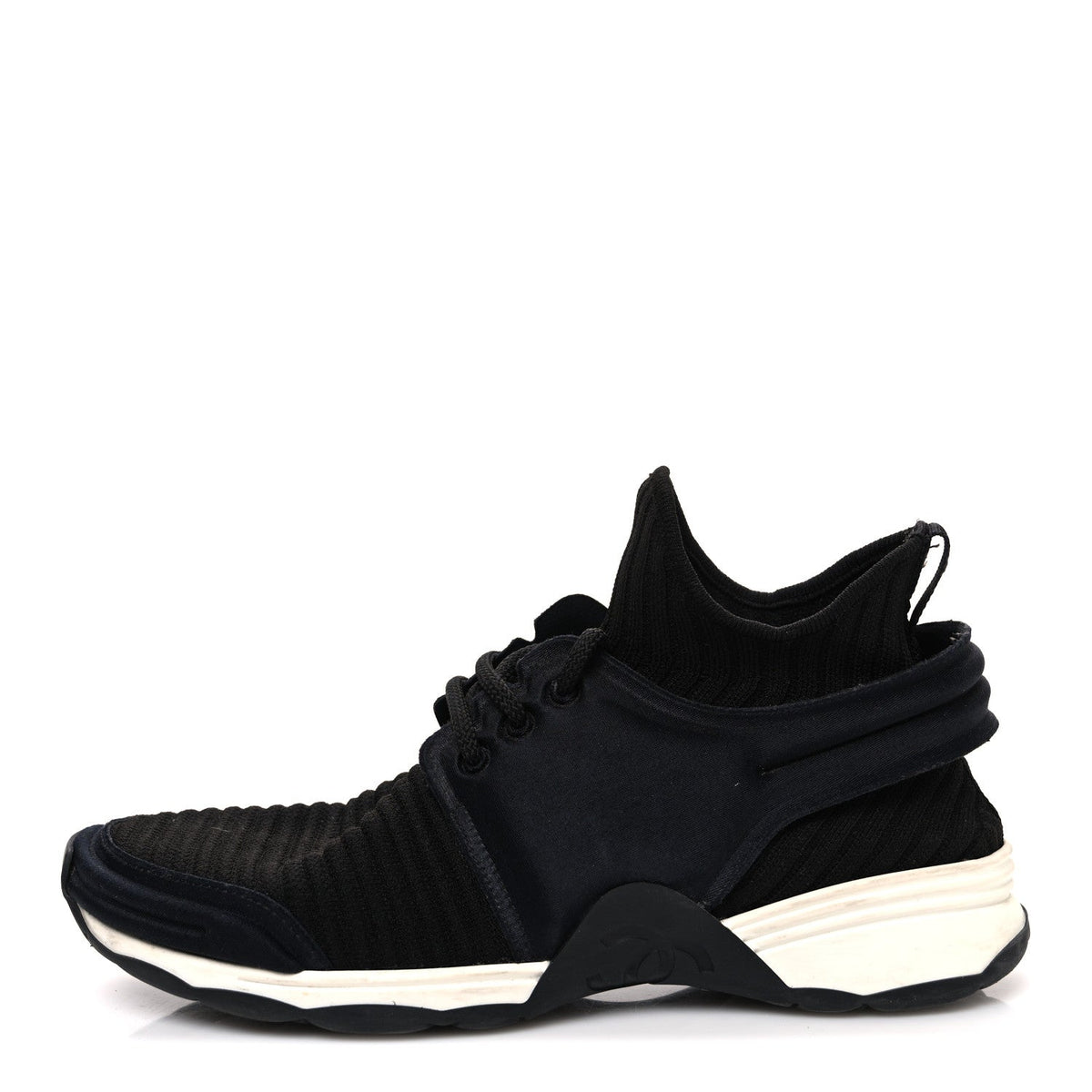Stretch Fabric CC Sneakers Black