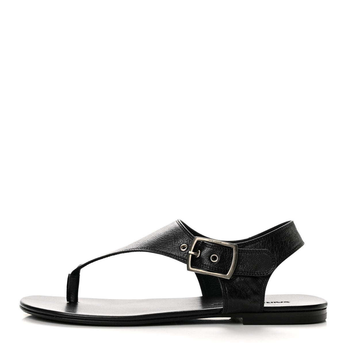 Calfskin Incrociato Denver Monogram Sandals Black