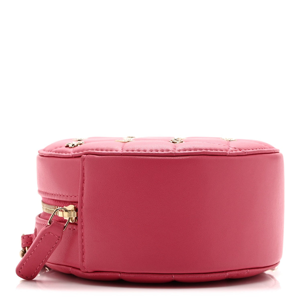 Quilted Lambskin Clutch Bag - Pink