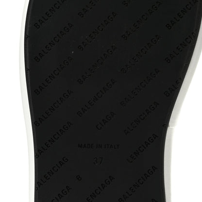 Balenciaga Smooth Nappa Logo Rise 7.6cm Women's Wedge Sandals White