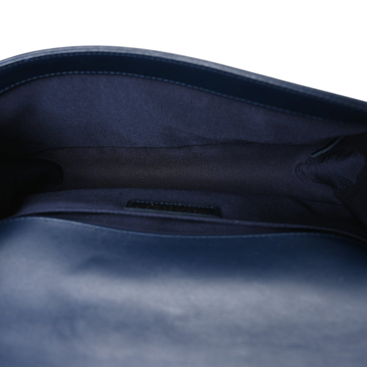 Medium Quilted Lambskin Flap Shoulder Bag - Dark Navy
