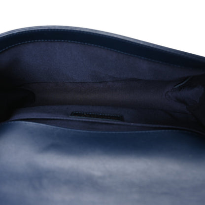 Medium Quilted Lambskin Flap Shoulder Bag - Dark Navy