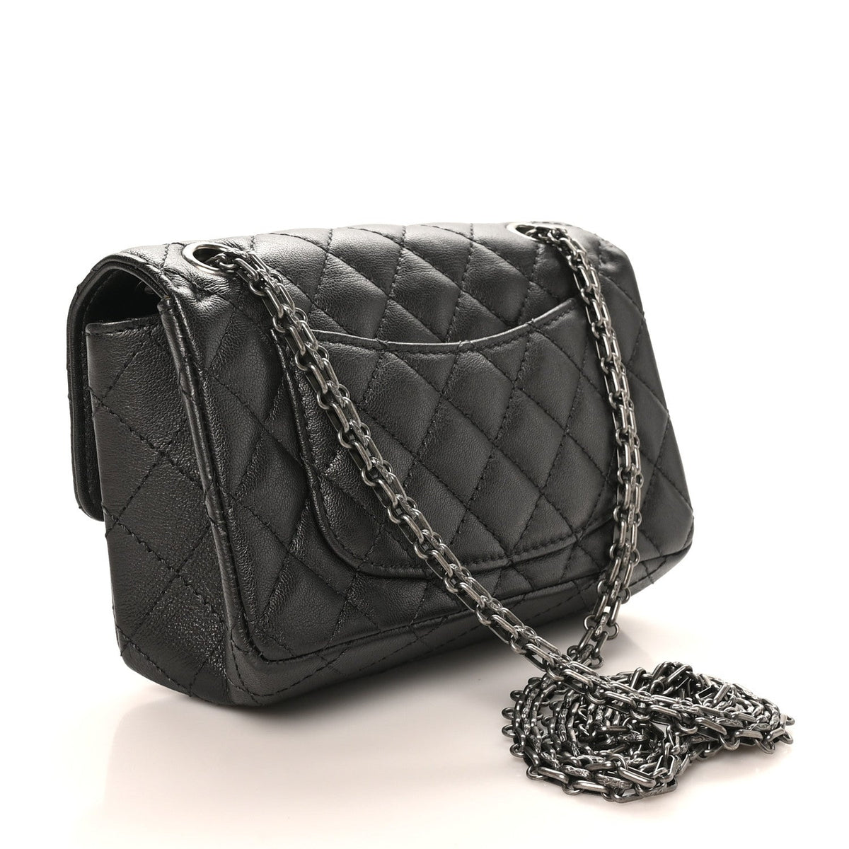 Mini Quilted Sheepskin Flap Shoulder Bag