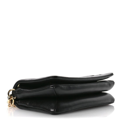 Lambskin Crossbody Bag - Black
