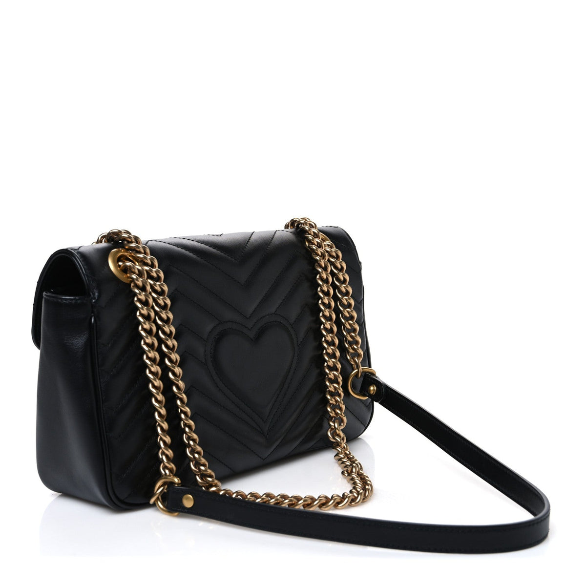 Small Calfskin Shoulder Bag - Black