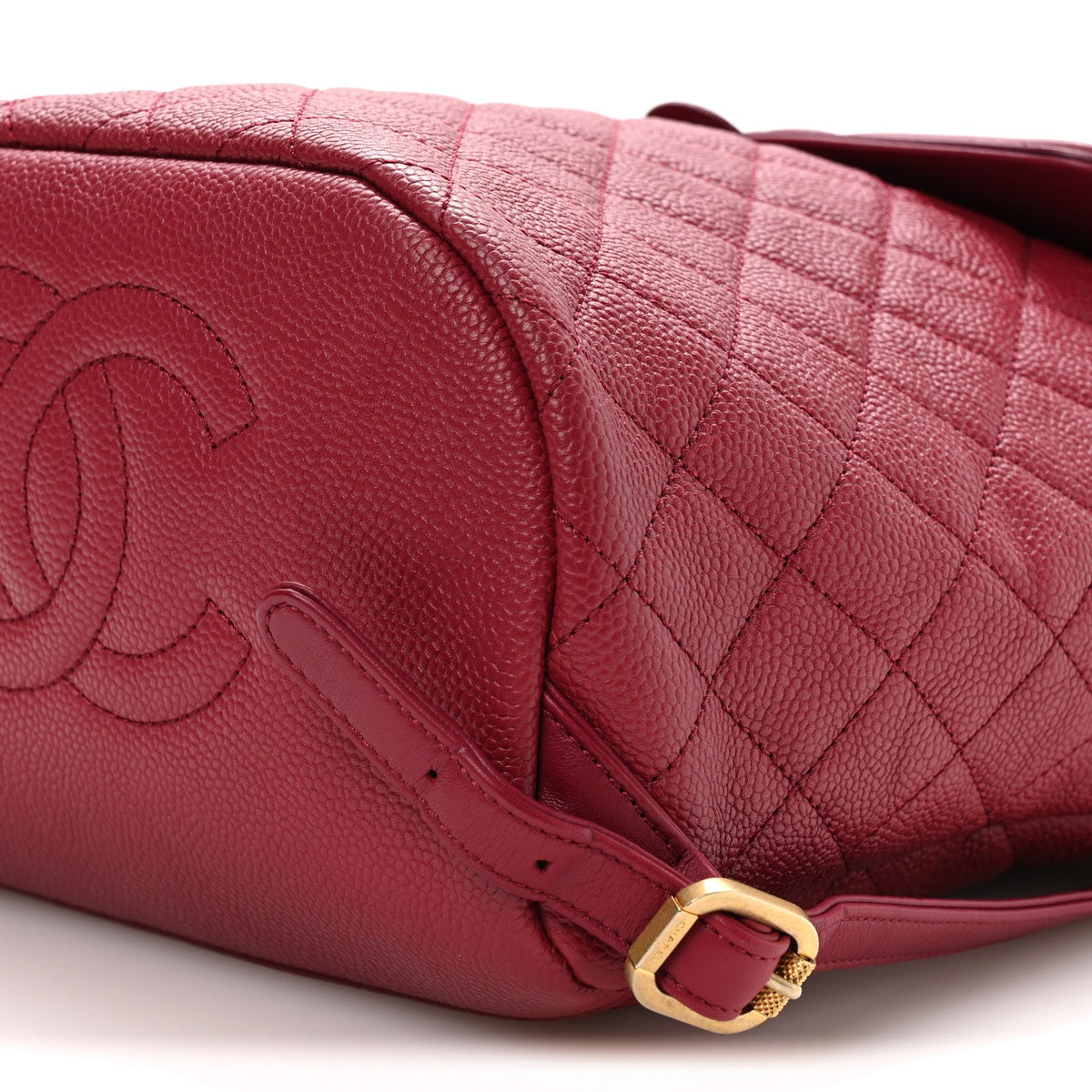 Quilted Caviar Backpack - Pink
