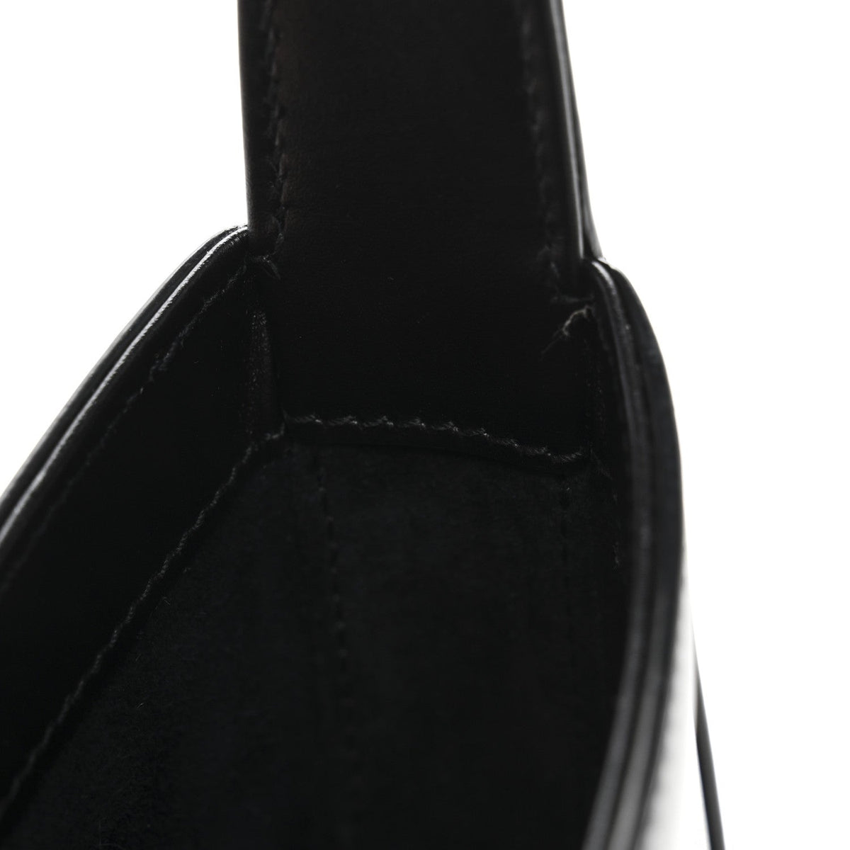 Mini Calfskin Hobo Bag - Black