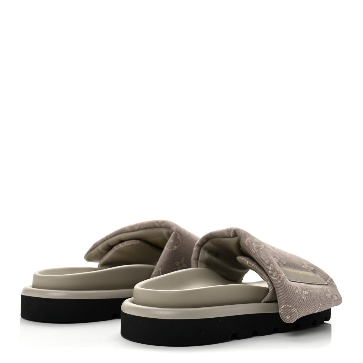 Louis Vuitton Denim Women's Pool Pillow Comfort Mule 37 Grey
