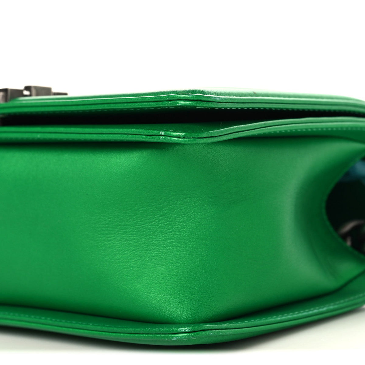 Medium Quilted Calfskin Flap Shoulder Bag - Green