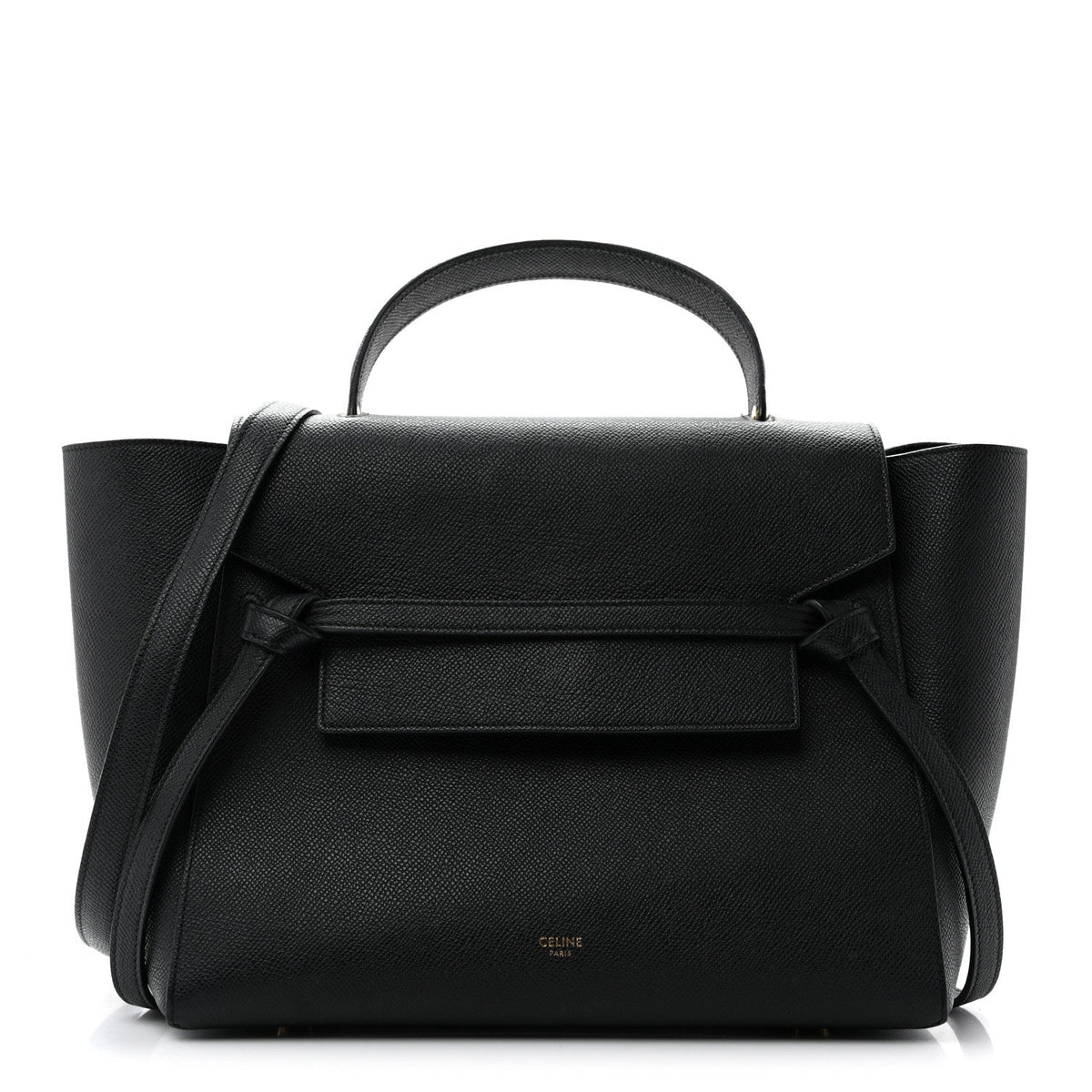 Mini Calfskin Belt Bag - Black