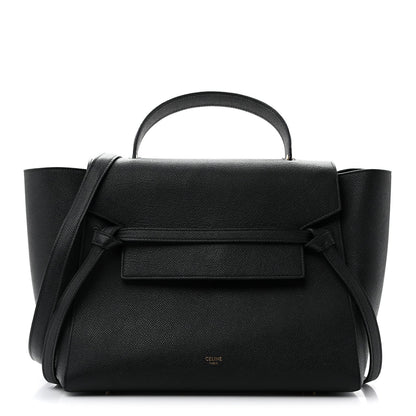Mini Calfskin Belt Bag - Black