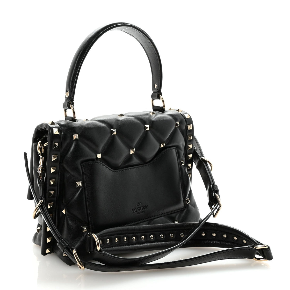Lambskin Handbag - Black