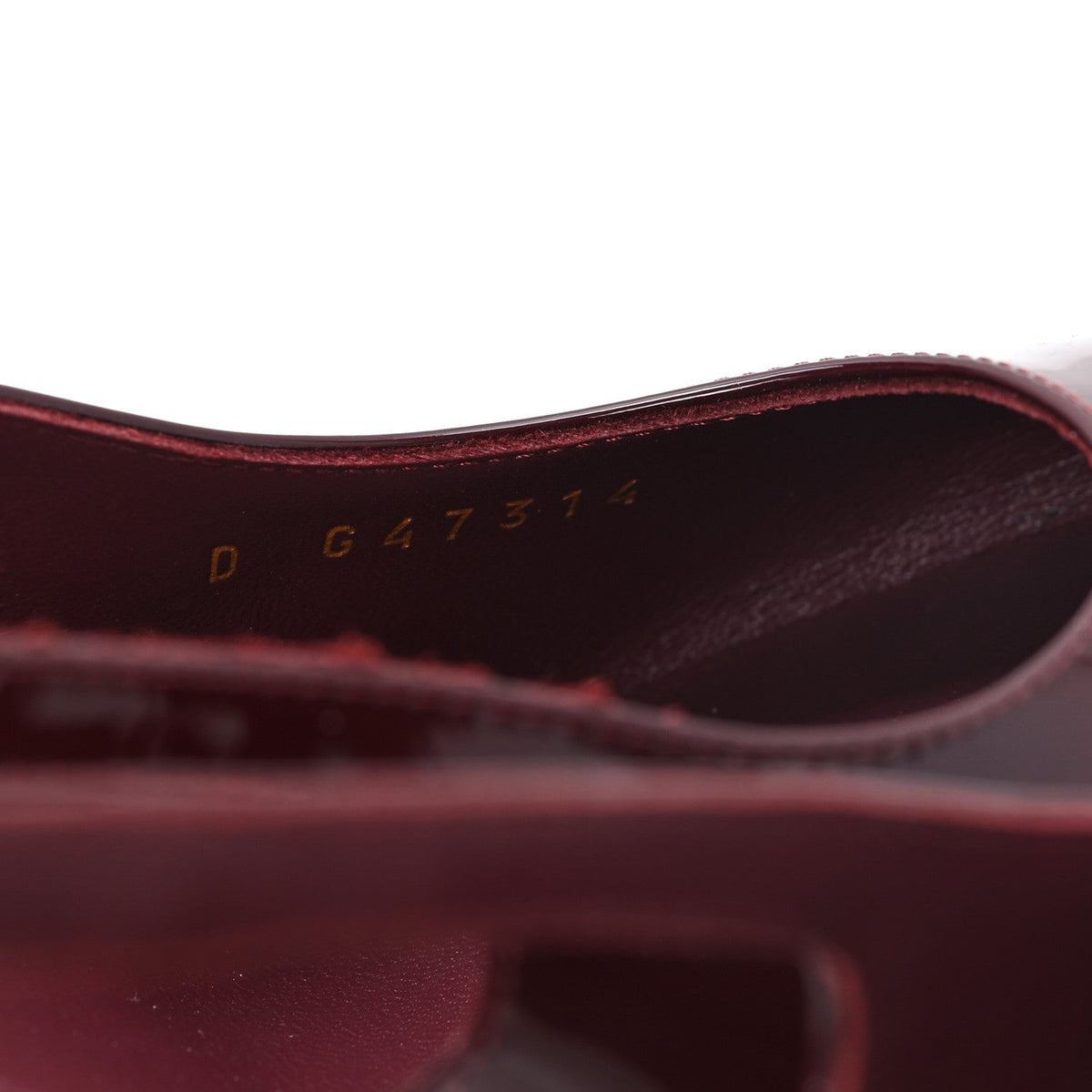 Chanel Patent Calfskin CC Cutout Women's Pumps 40 Dark Burgundy