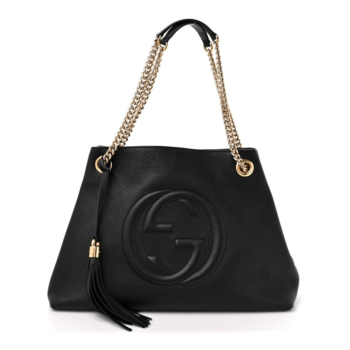 Medium Calfskin Shoulder Bag - Black