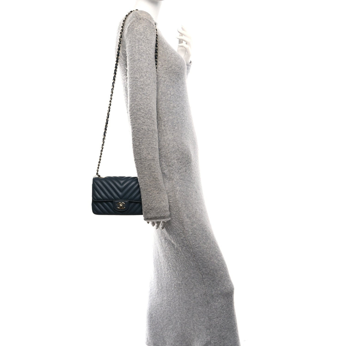 Mini Quilted Lambskin Flap Shoulder Bag - Tan