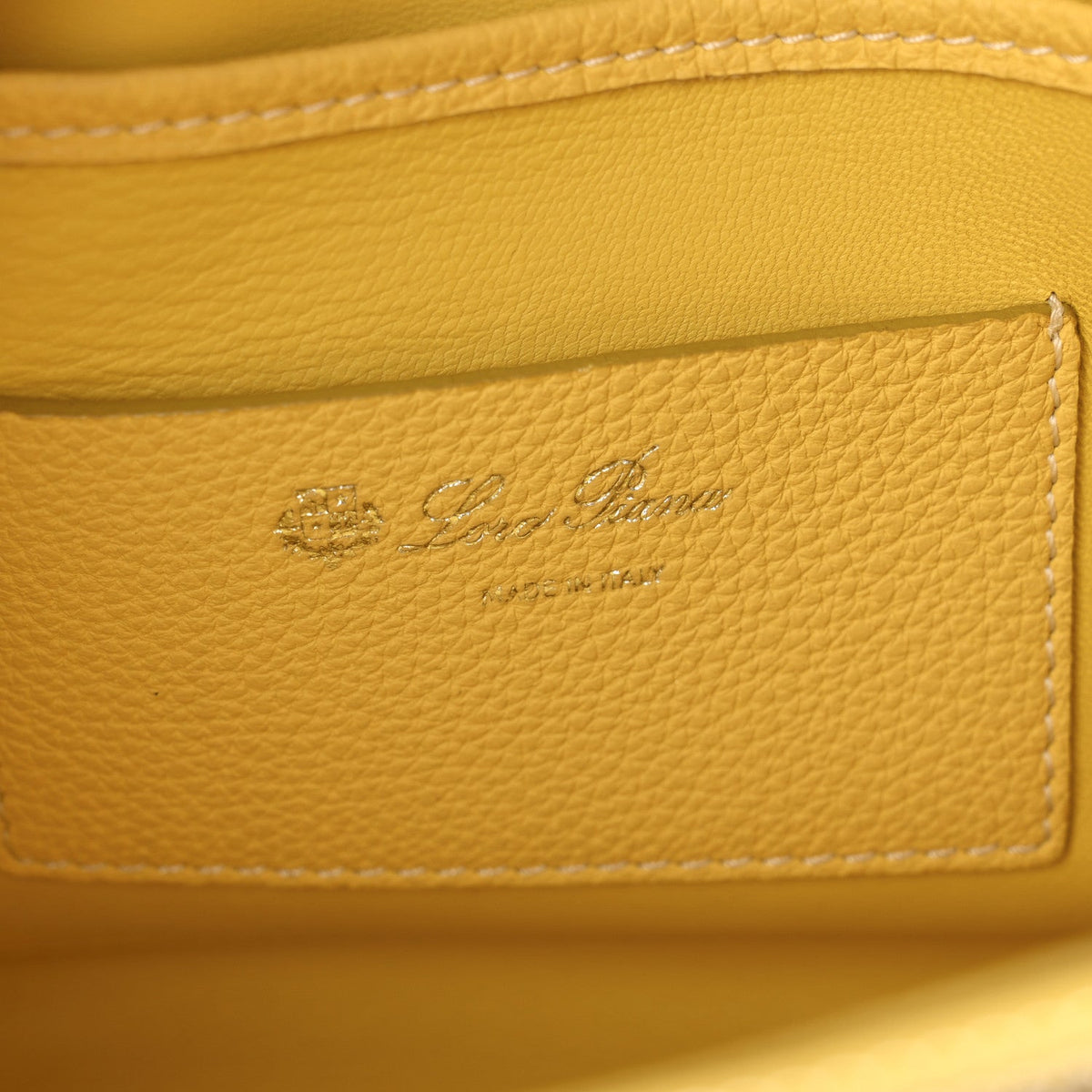 Calfskin Handbag - Yellow