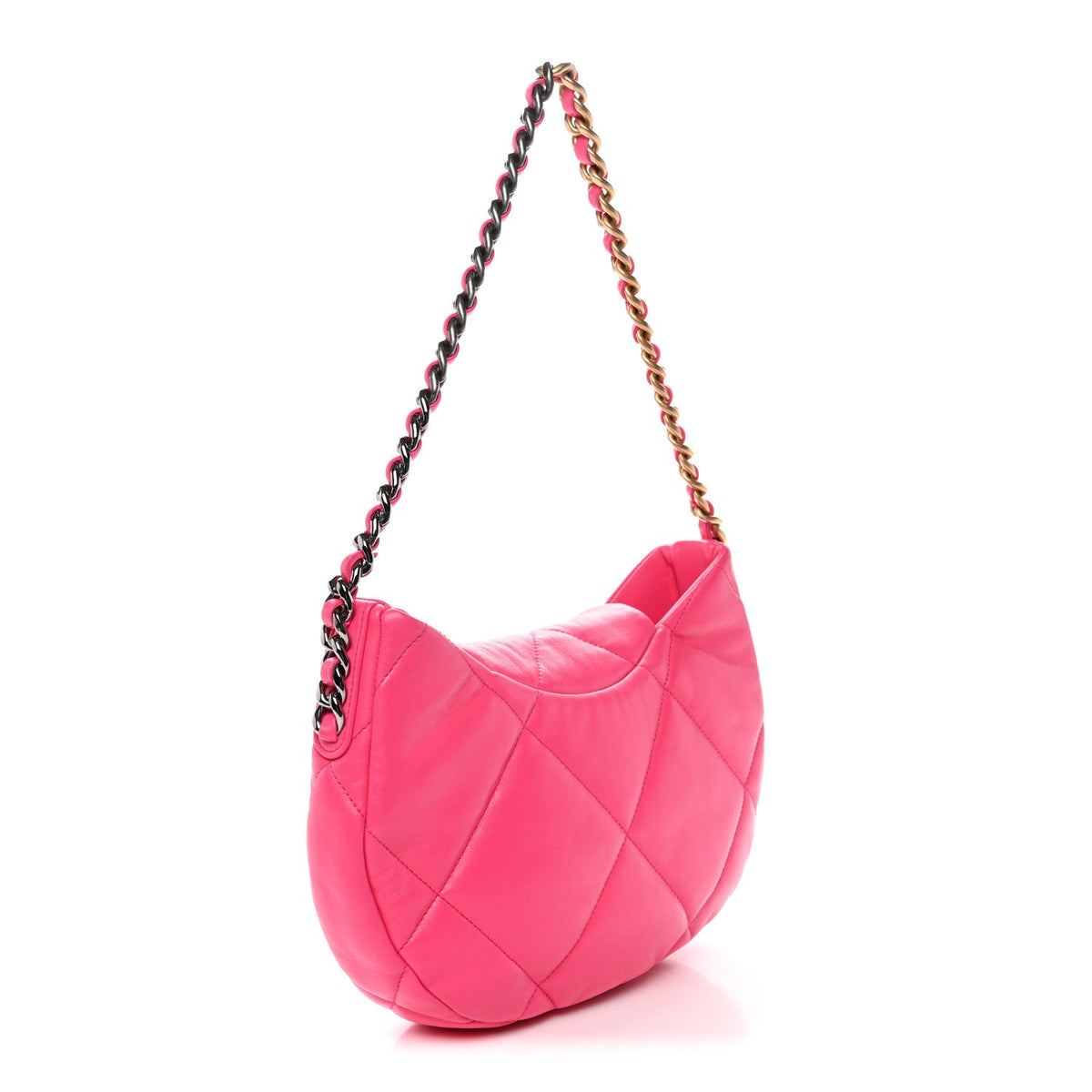 Quilted Lambskin Hobo Bag