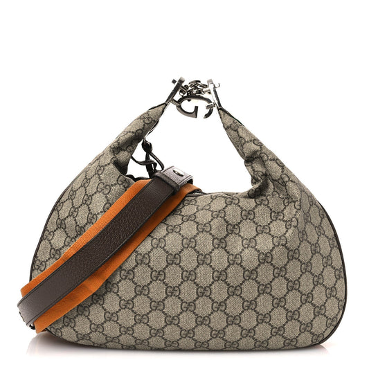 Large Calfskin Shoulder Bag - Red
