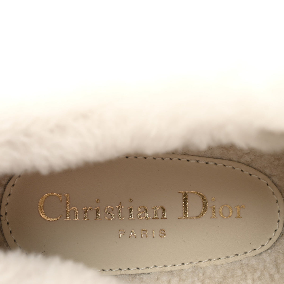 Christian Dior Canvas Shearling Women's Walk'N'Dior Platform Sneakers 39 Deep Blue