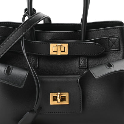Mini Calfskin Handbag - Black