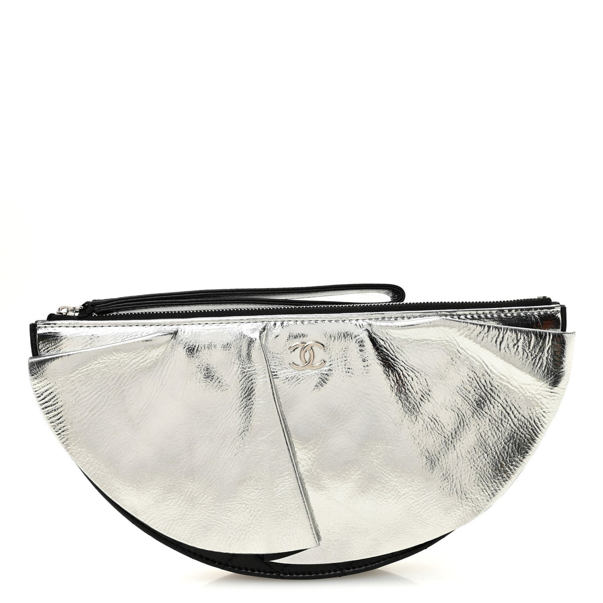 Lambskin Clutch Bag - Black