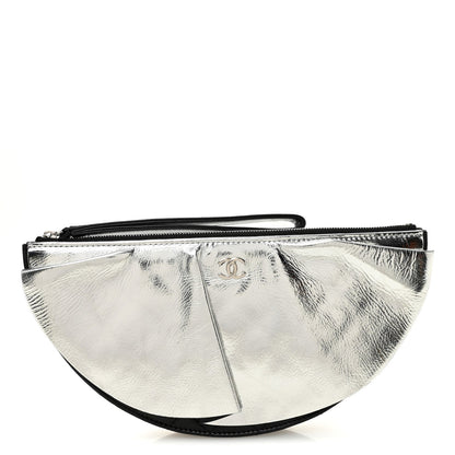 Lambskin Clutch Bag - Black