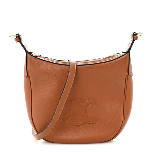 Small Calfskin Shoulder Bag - Tan