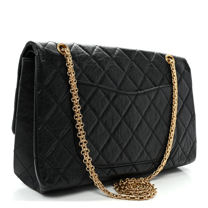 Quilted Calfskin Flap Shoulder Bag - Black