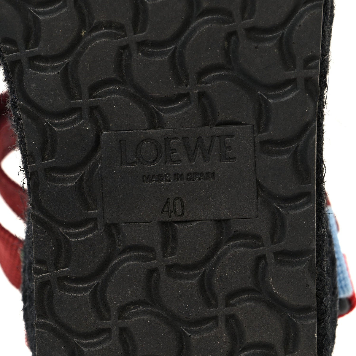 Loewe Raffia Women's Paula's Ibiza Strappy Espadrille Sandals 40 Black Multicolor