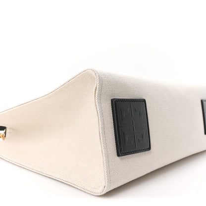 Medium Canvas Tote Bag - Beige