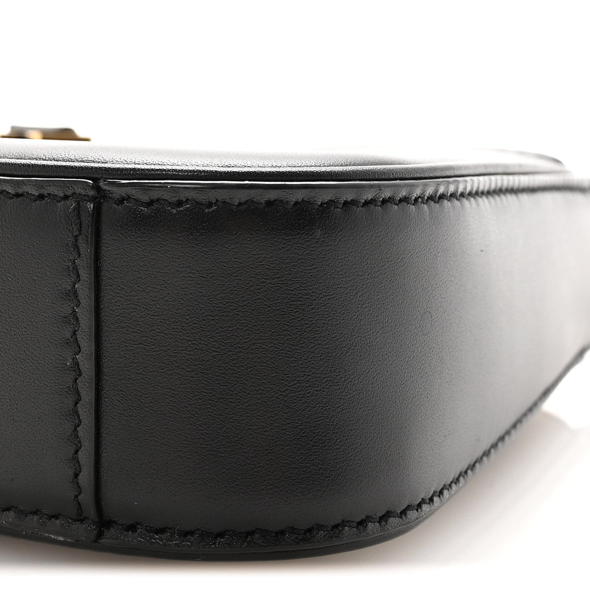 Mini Calfskin Hobo Bag - Black