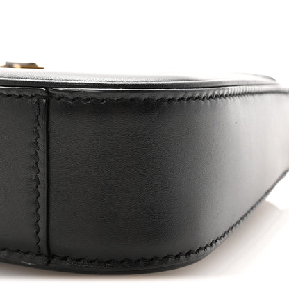 Mini Calfskin Hobo Bag - Black