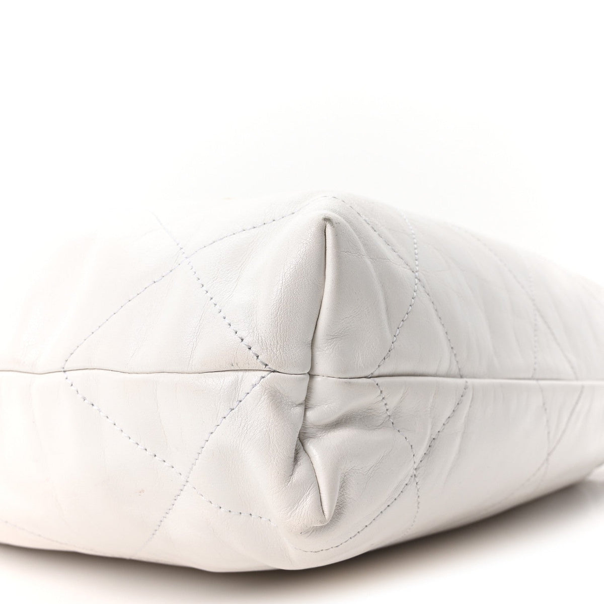 Small Quilted Calfskin Handbag - White