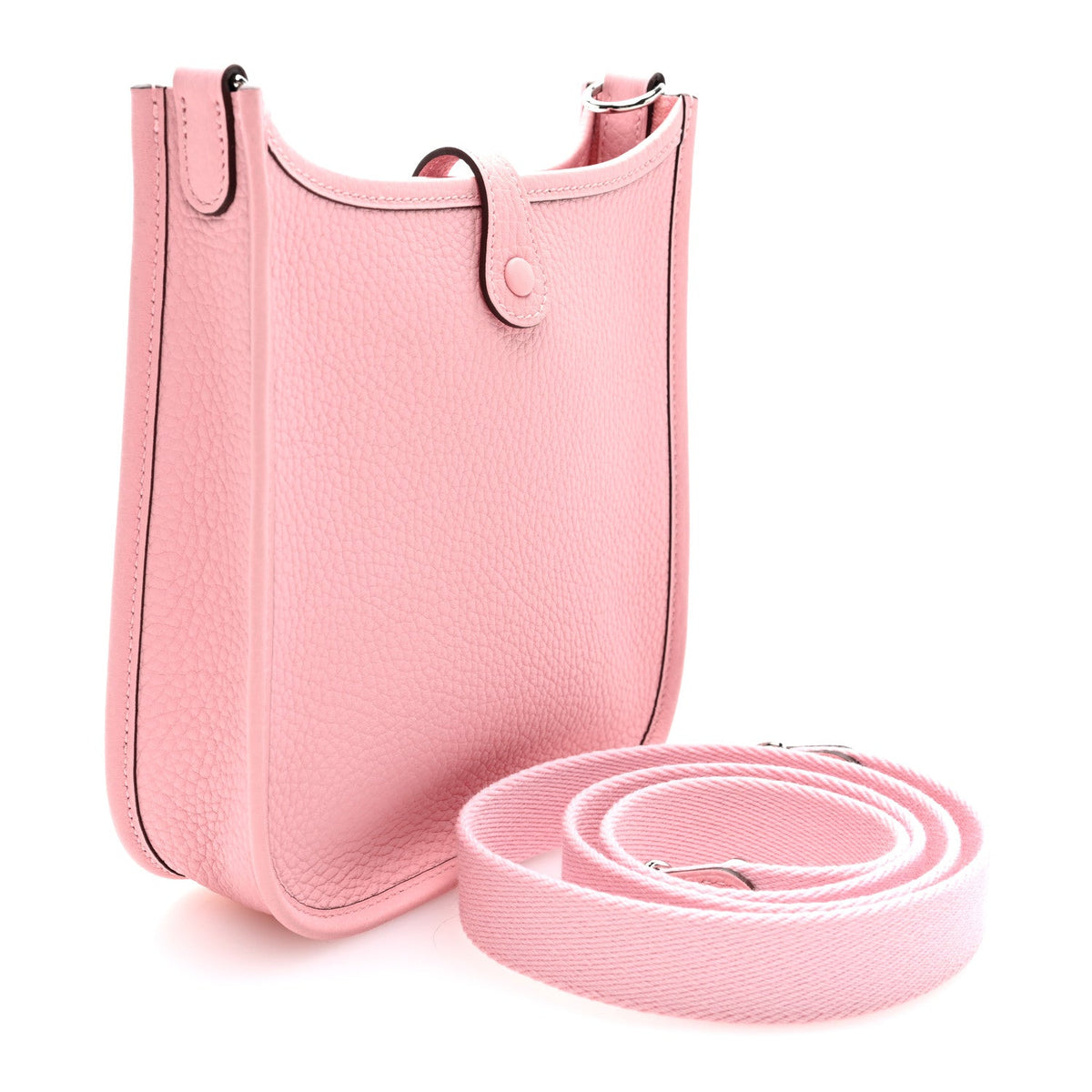Taurillon Clemence Evelyne Tpm Rose Saku Handbag