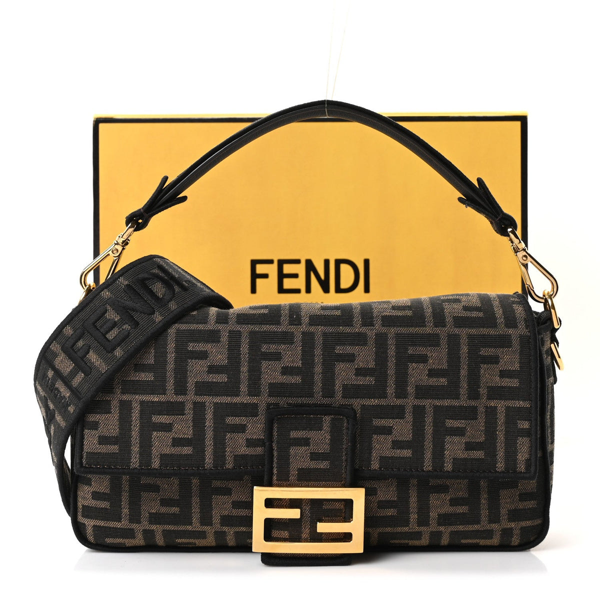 Medium Fabric Handbag - Black