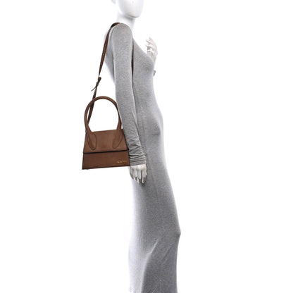 Suede Handbag - Brown