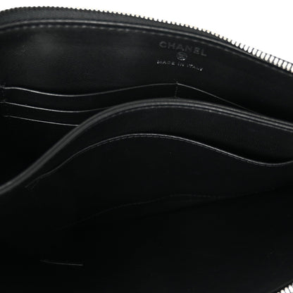Lambskin Clutch Bag - Black