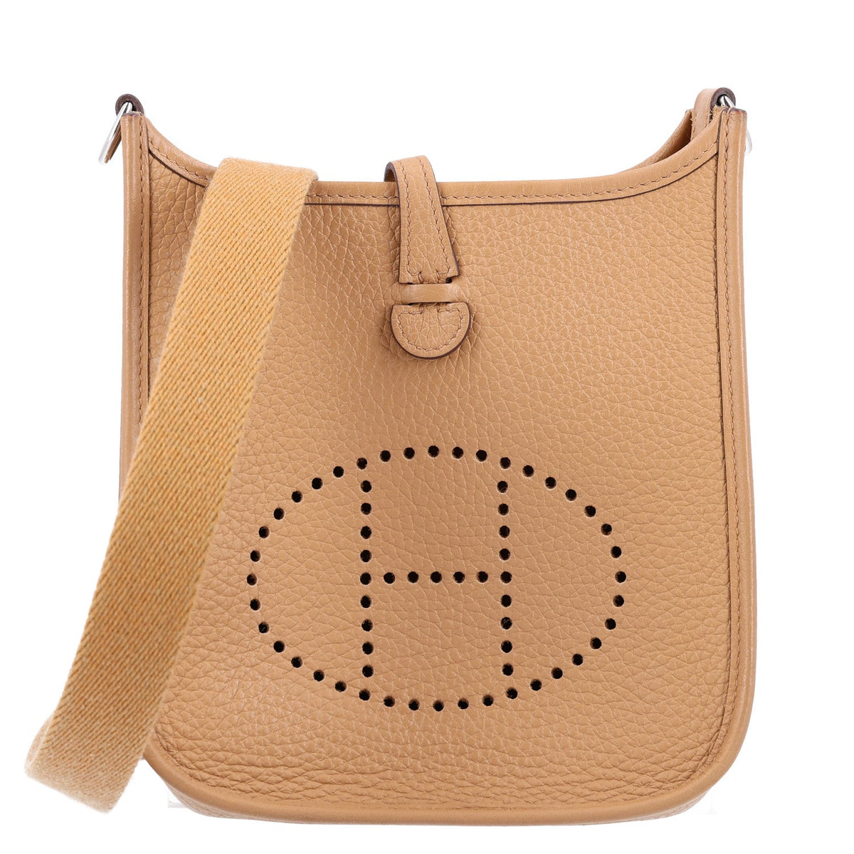 Taurillon Clemence Evelyne Tpm Biscuit Handbag