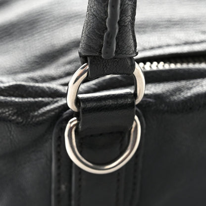 Small Goatskin Handbag - Black