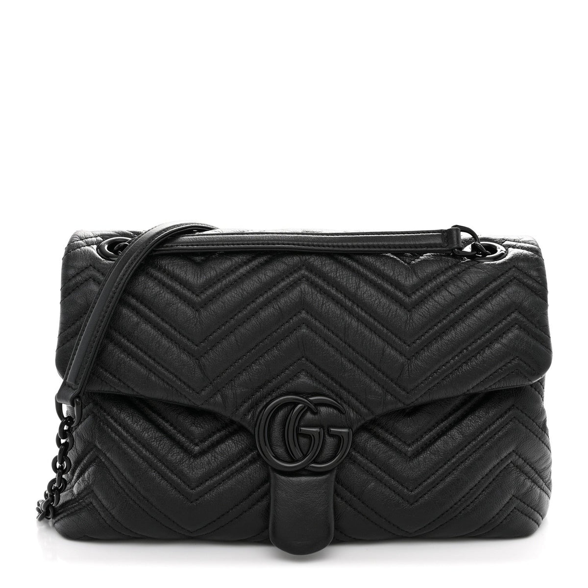Medium Calfskin Shoulder Bag - Black