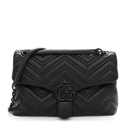 Medium Calfskin Shoulder Bag - Black