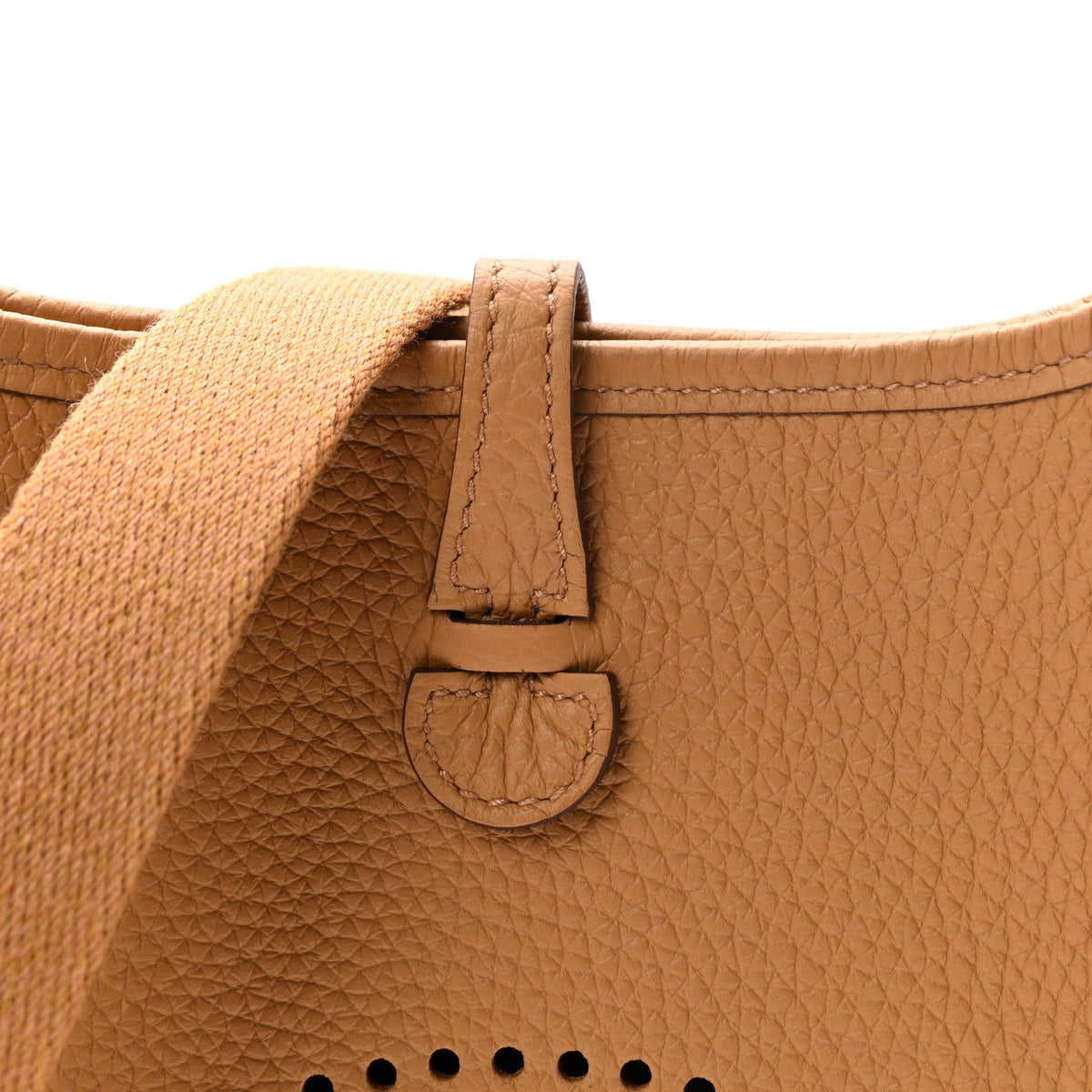 Taurillon Clemence Evelyne Tpm Biscuit Handbag
