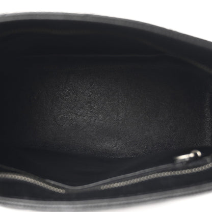Quilted Caviar Tote Bag - Black