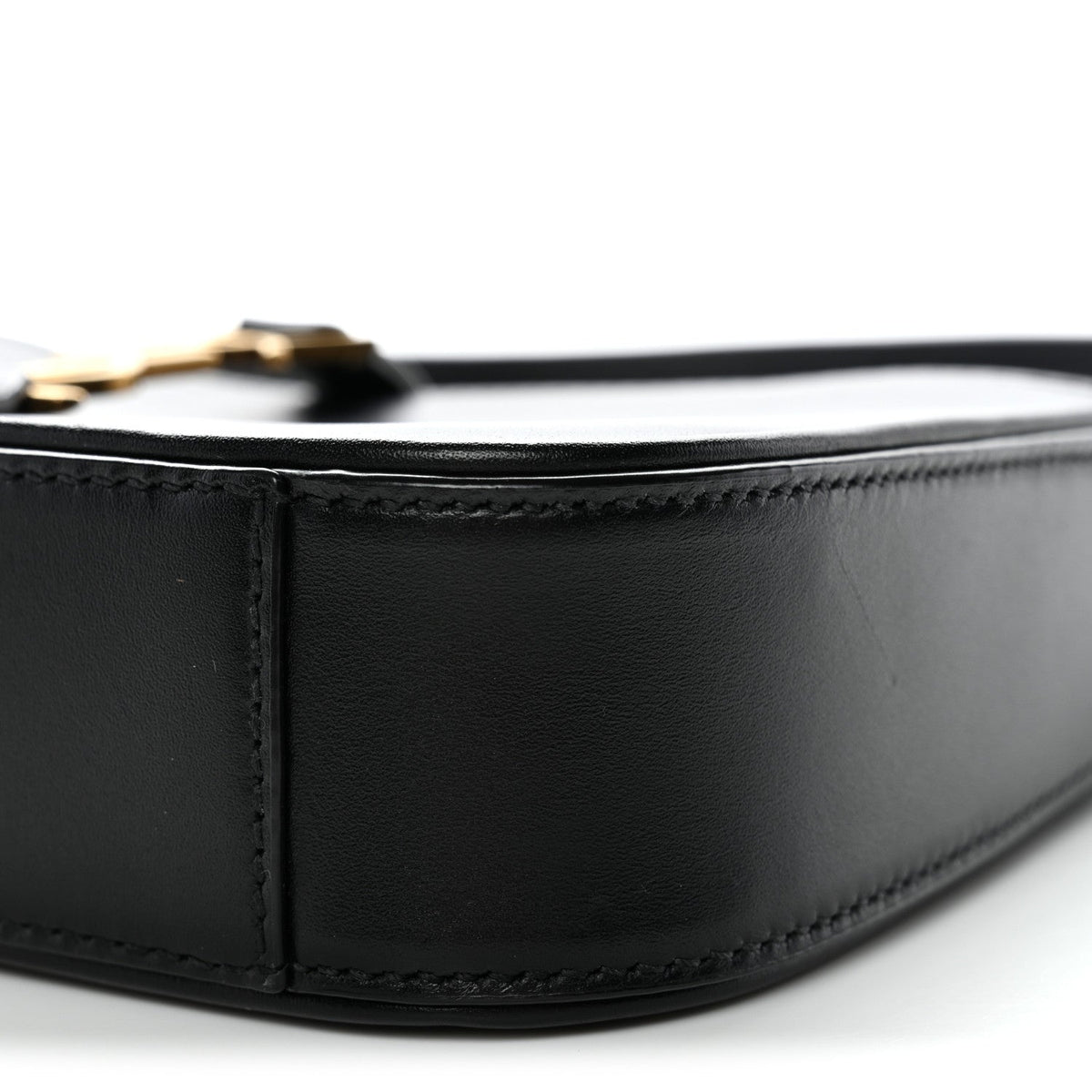 Mini Calfskin Hobo Bag - Black