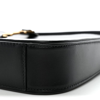 Mini Calfskin Hobo Bag - Black