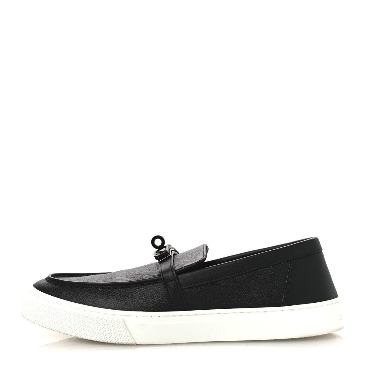 Calfskin Game Slip On Sneakers Black