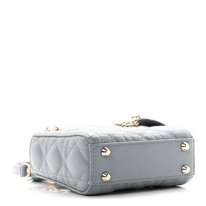 Lambskin Handbag - Blue